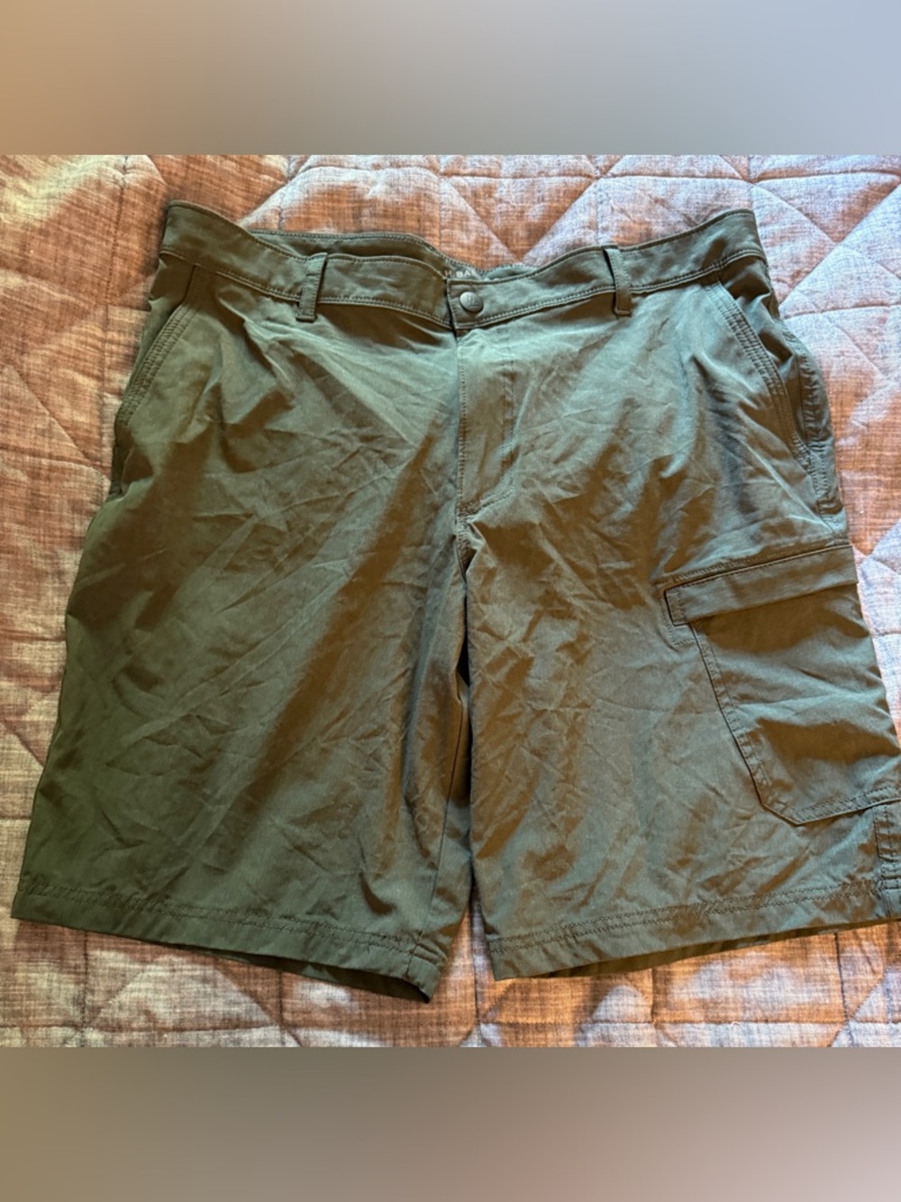 G.H. Bass Men’s Green Hybrid Cargo Hiking Shorts Sz 36 Trail Outdoor Active